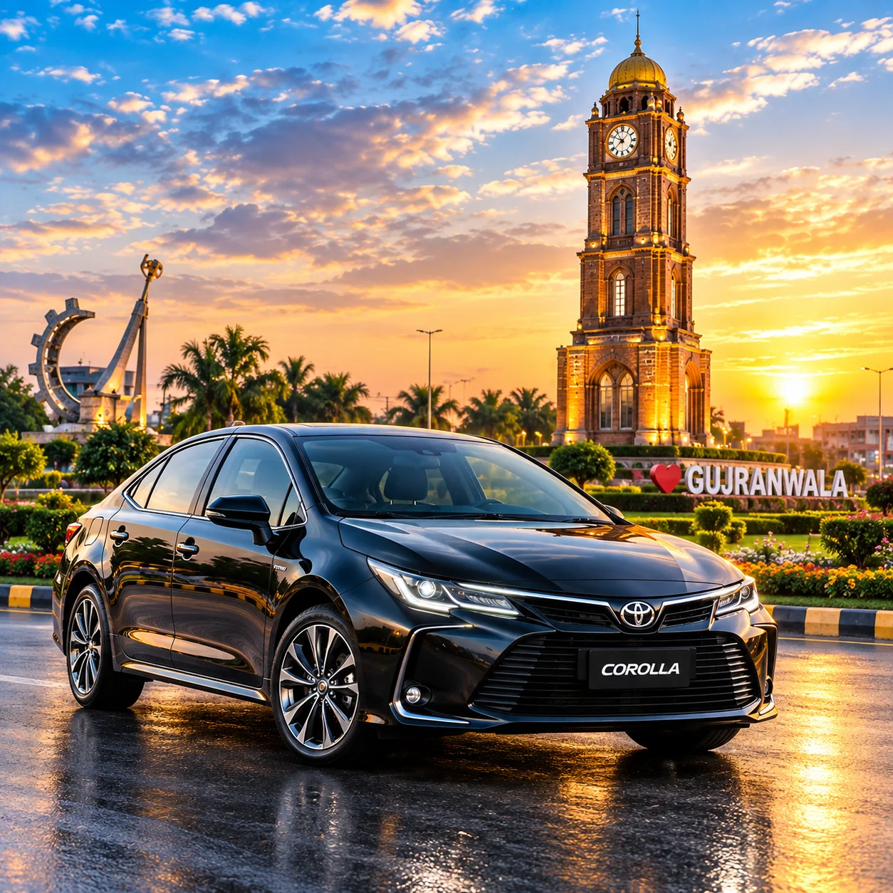 gujranwala rent a car