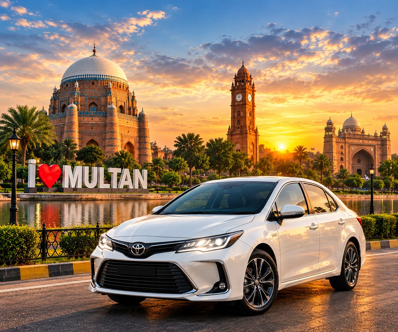 multan rent a car
